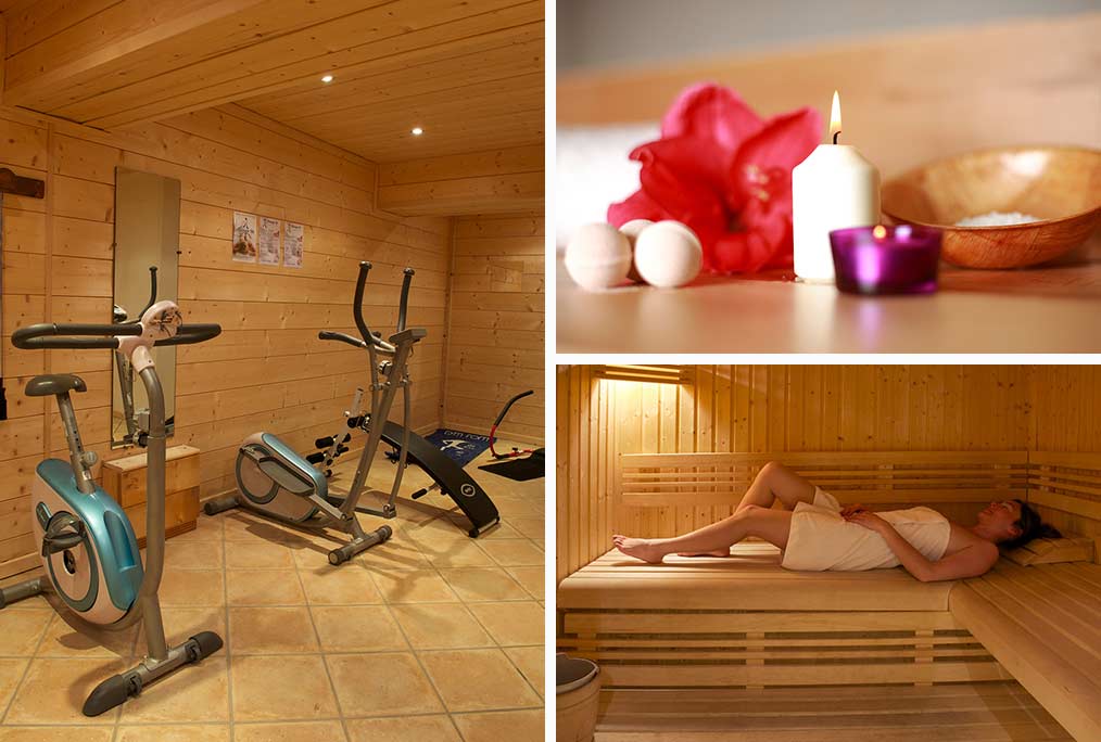 Hôtel avec sauna et salle de gym